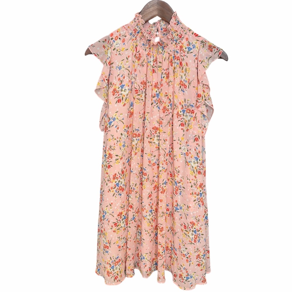 NWT Melloday pink floral dress size small flowers spring botanical occasion work